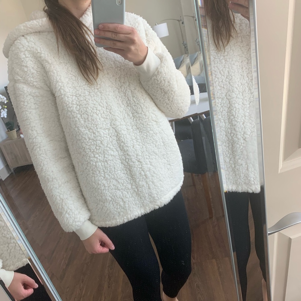 White Fluffy Sweater